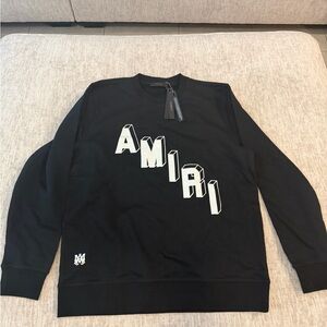 AMIRI Black Crewneck Sweater